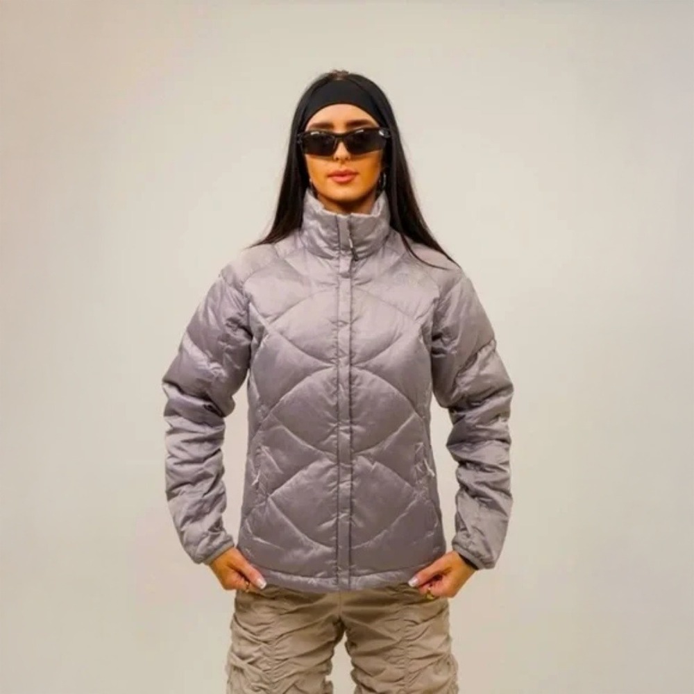 The North Face | Goose Down‎ 550 Silver Quilted Puffer Jacket, size XS